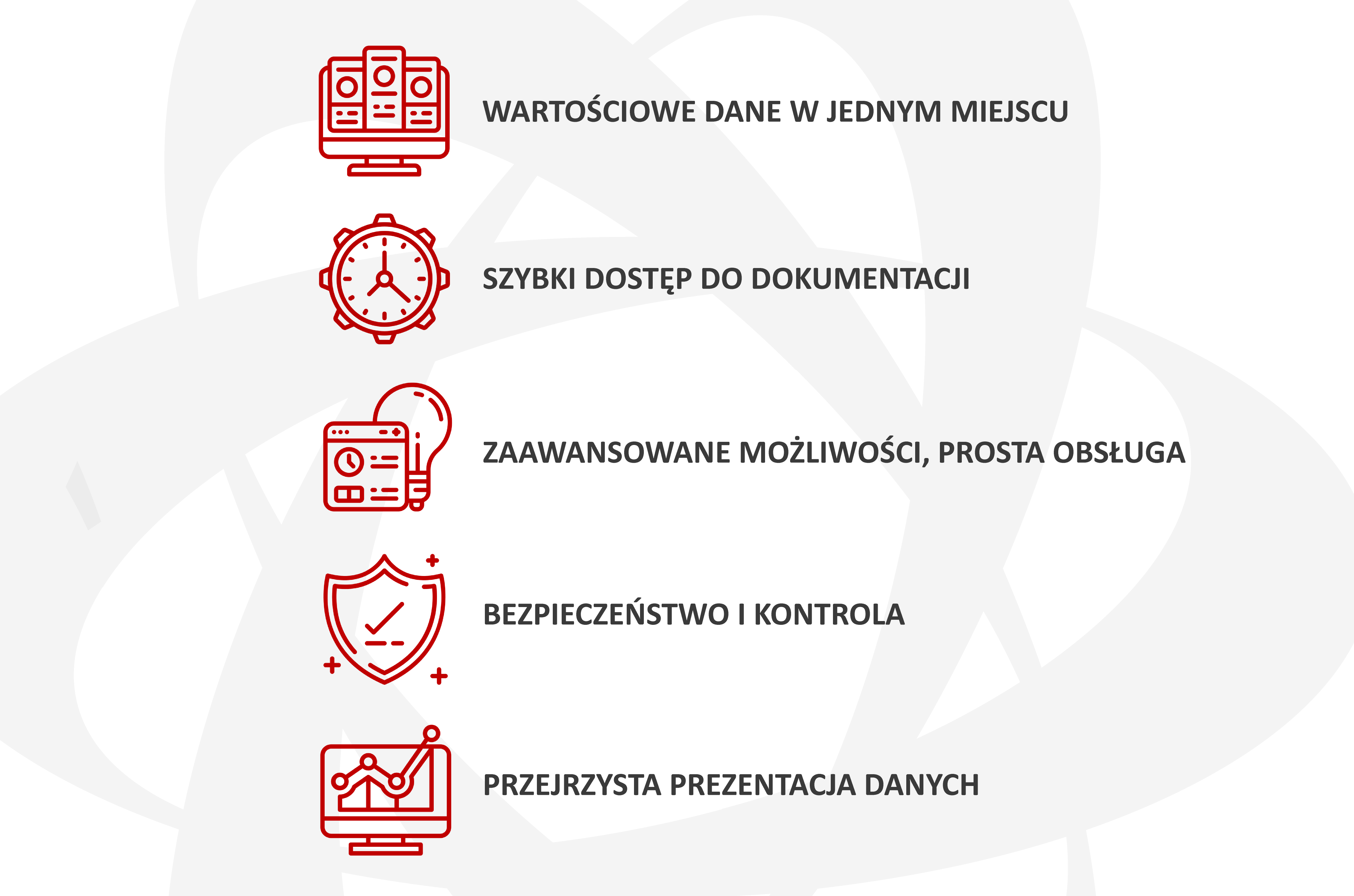 EXTRANET generuje szczegółowe raporty w oparciu o zgromadzone dane.